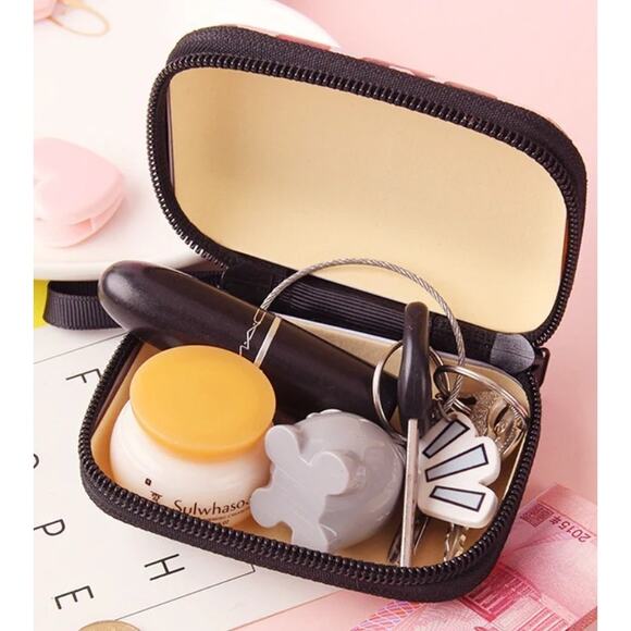 Cute square mini Leopard iron coin purse - Picture 2 of 3